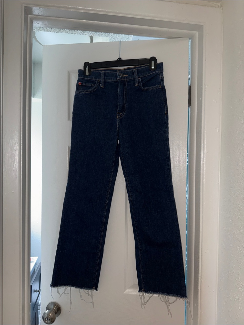 Hudson Dark Wash Straight Leg Jeans